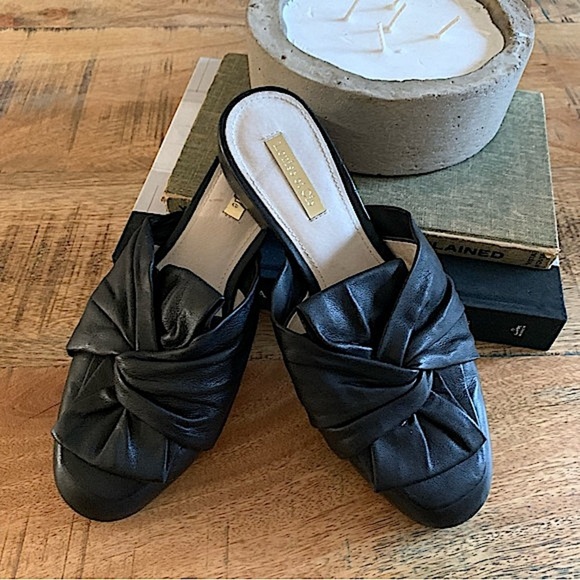 Louise et Cie Genuine Leather Bylot Twist Mule Size 5.5